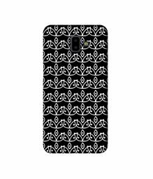 Amazon Brand - Solimo Designer White Flowers Pattern 3D Printed Hard Back Case Mobile Cover for Samsung Galaxy J6 Plus