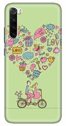 Amazon Brand - Solimo Designer Love Pattern 3D Printed Hard Back Case Mobile Cover for Xiaomi Redmi Note 8