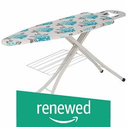 (Renewed) Amazon Brand - Solimo Jupiter Foldable Ironing Board with Multi Function Tray, Large