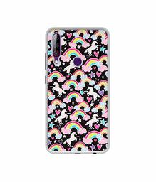 Amazon Brand - Solimo Designer Unicorn Texture UV Printed Soft Back Case Mobile Cover for LG W30 Pro