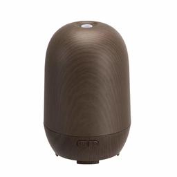 AmazonBasics 100ml Ultrasonic Aromatherapy Essential Oil Diffuser, Coffee Wood Grain Finish