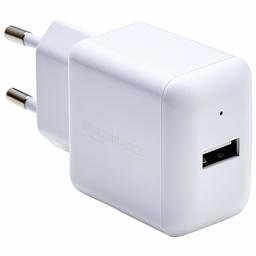 AmazonBasics One-Port USB Wall Charger (2.4 Amp) - White (EU version)