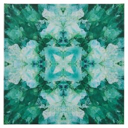 Amazon Brand – Rivet Turquoise Blue Crystal Kaleidoscope Canvas Print Wall Art, 20