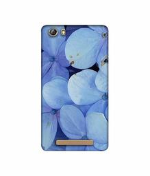 Amazon Brand - Solimo Designer Light Blue Flower Photography 3D Printed Hard Back Case Mobile Cover for Gionee Marathon M5 lite