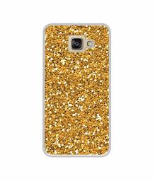 Amazon Brand - Solimo Designer Golden Sparkle UV Printed Soft Back Case Mobile Cover for Samsung Galaxy A5 (2016)