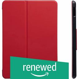 (Renewed) AmazonBasics iPad 2017 Smart Case Auto Wake/Sleep Cover, Red, 9.7