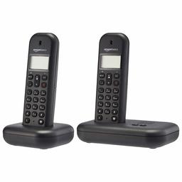 AmazonBasics Dect Home Telephone, with answering machine, Black