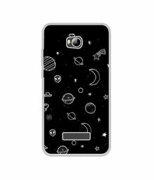 Amazon Brand - Solimo Designer Solar System UV Printed Soft Back Case Mobile Cover for Micromax Canvas Spark 3 Q385