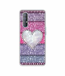 Amazon Brand - Solimo Designer Stone Heart UV Printed Soft Back Case Mobile Cover for Oppo Reno 3 Pro