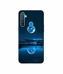 Amazon Brand - Solimo Designer Moon Pattern Print 3D Printed Hard Back Case Mobile Cover for Realme 5 / Realme 5s / Realme 5i