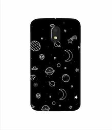 Amazon Brand - Solimo Designer Solar System 3D Printed Hard Back Case Mobile Cover for Motorola Moto E (3rd gen)