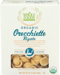 Whole Foods Market, Organic Orecchiette Rigate, 16 oz