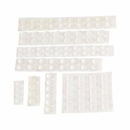 AmazonBasics Clear Adhesive Sound Dampening Bumper Pads - Pack of 106, Multi