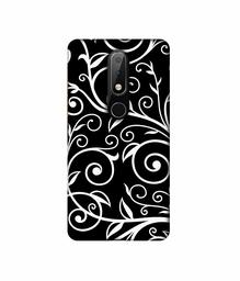 Amazon Brand - Solimo Designer Flower Patterns 3D Printed Hard Back Case Mobile Cover for Nokia 6.1 Plus