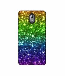 Amazon Brand - Solimo Designer Multicolor Stars 3D Printed Hard Back Case Mobile Cover for Nokia 3.1