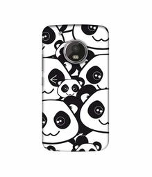 Amazon Brand - Solimo Designer Panda Texture UV Printed Soft Back Case Mobile Cover for Motorola Moto G5 Plus