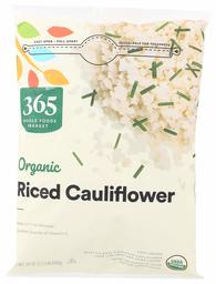 365 by Whole Foods Market, Frozen Organic Riced Cauliflower, 24 Ounce