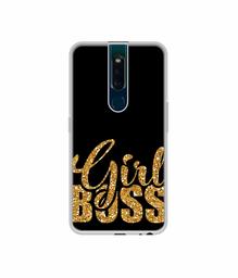 Amazon Brand - Solimo Designer Sparkle Girl Boss UV Printed Soft Back Case Mobile Cover for Oppo F11 Pro