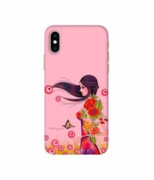 Amazon Brand - Solimo Designer Lady Vector Pattern 3D Printed Hard Back Case Mobile Cover for Apple iPhone Xs Max