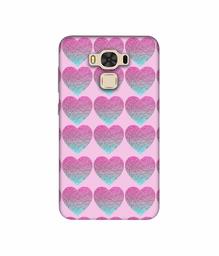 Amazon Brand - Solimo Designer Sparkle Heart Texture 3D Printed Hard Back Case Mobile Cover for Asus Zenfone 3 Max ZC553KL