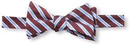 Franklin Tailored Men's Stripe Bow Tie, Red