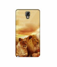 Amazon Brand - Solimo Designer Lion with Lioness 3D Printed Hard Back Case Mobile Cover for Samsung Galaxy Note 3 Neo