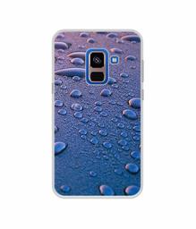 Amazon Brand - Solimo Designer Water Drops UV Printed Soft Back Case Mobile Cover for Samsung Galaxy A8 Plus (2018)