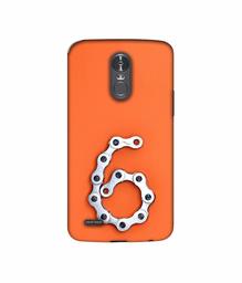 Amazon Brand - Solimo Designer Number Six 3D Printed Hard Back Case Mobile Cover for LG Stylus 3