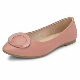 Flavia Women's Pink Ballet Flats-8 UK (40 EU) (9 US) (FL-96/PNK)