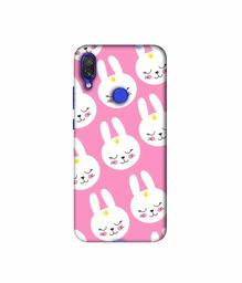 Amazon Brand - Solimo Designer Rabbit Pattern 3D Printed Hard Back Case Mobile Cover for Xiaomi Redmi Note 7S