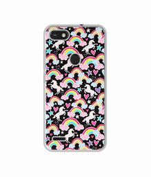 Amazon Brand - Solimo Designer Unicorn Texture UV Printed Soft Back Case Mobile Cover for Tecno Camon iSky