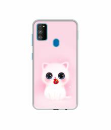 Amazon Brand - Solimo Designer Kitty UV Printed Soft Back Case Mobile Cover for Samsung Galaxy M21 / M30s