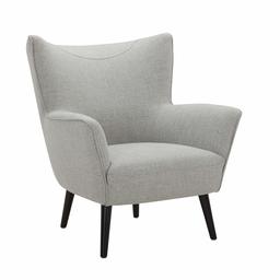 Amazon Brand – Rivet New Luna Upholstered Mid-Century Crescent Accent Chair with Tapered Legs, 31.5