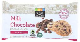 365 Everyday Value, Milk Chocolate Jumbo Baking Chips, 10 oz