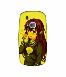 Amazon Brand - Solimo Designer DJ Girl Vector 3D Printed Hard Back Case Mobile Cover for Nokia 3310