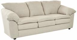 Ravenna Home Darian Oversized Pillow Faux Leather Sofa