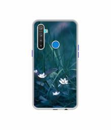 Amazon Brand - Solimo Designer White Flower UV Printed Soft Back Case Mobile Cover for Realme 5 / Realme 5s / Realme 5i