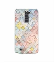 Amazon Brand - Solimo Designer Small Squre Texture 3D Printed Hard Back Case Mobile Cover for LG K7