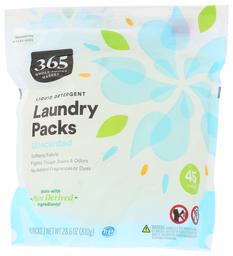 365 EVERYDAY VALUE Unscented Laundry Detergent Liquid Packs 45 Count, 45 CT