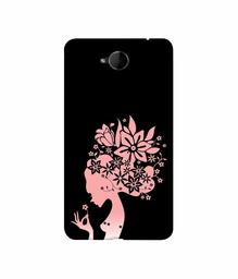 Amazon Brand - Solimo Designer Pink Color Lady Vector 3D Printed Hard Back Case Mobile Cover for Microsoft Lumia 650