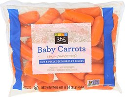 Whole Foods Baby Carrots, Cut & Peeled, 16 oz (us)