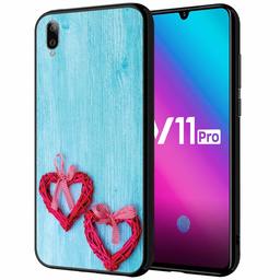 Amazon Brand - Solimo Designer Hearts Printed Hard Back Case Mobile Cover forVivo V11 Pro (D189)