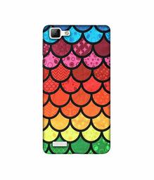 Amazon Brand - Solimo Designer Multicolor Pattern 3D Printed Hard Back Case Mobile Cover for Vivo V1