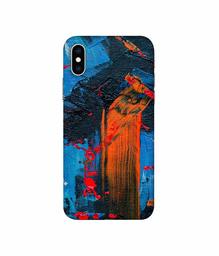 Amazon Brand - Solimo Designer Brush Texture 3D Printed Hard Back Case Mobile Cover for Apple iPhone Xs Max