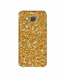 Amazon Brand - Solimo Designer Golden Sparkle 3D Printed Hard Back Case Mobile Cover for Samsung Galaxy A3