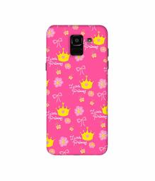 Amazon Brand - Solimo Designer Little Princess Pattern 3D Printed Hard Back Case Mobile Cover for Samsung Galaxy J6