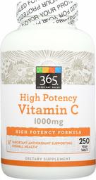 365 Everyday Value, Vitamin C 1000mg, 250 ct