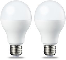 AmazonBasics Ampoule LED E27 A60 avec culot à vis, 14W (équivalent ampoule incandescente 100W), blanc chaud, dimmable - Lot de 2