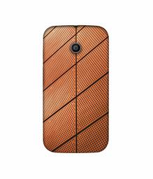 Amazon Brand - Solimo Designer Leather Texture 3D Printed Hard Back Case Mobile Cover for Motorola Moto E 1st Generation