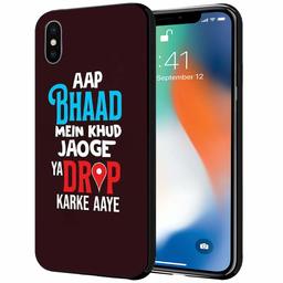 Amazon Brand - Solimo Designer Drop karke Aaye Printed Hard Back Case Mobile Cover for Apple iPhone Xs Max (D1302)